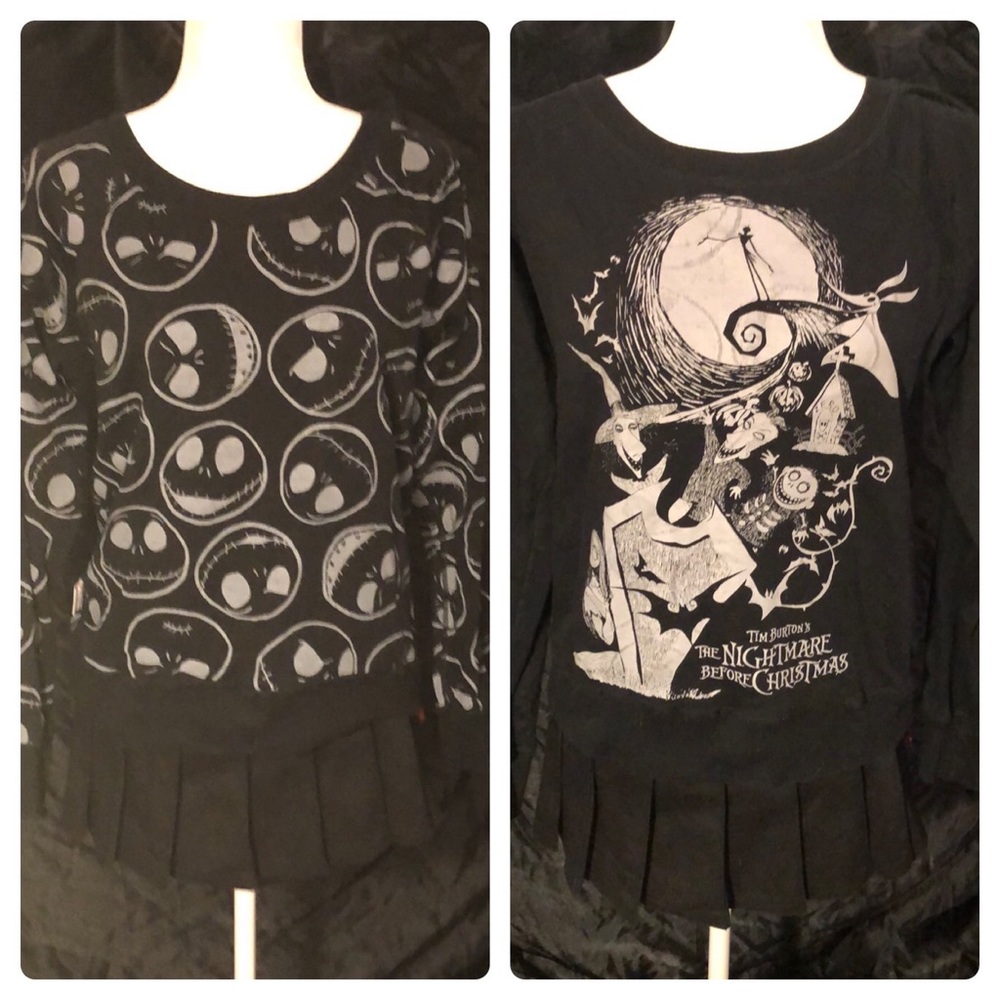 Nightmare before Christmas Reversible Long Sleeve Top